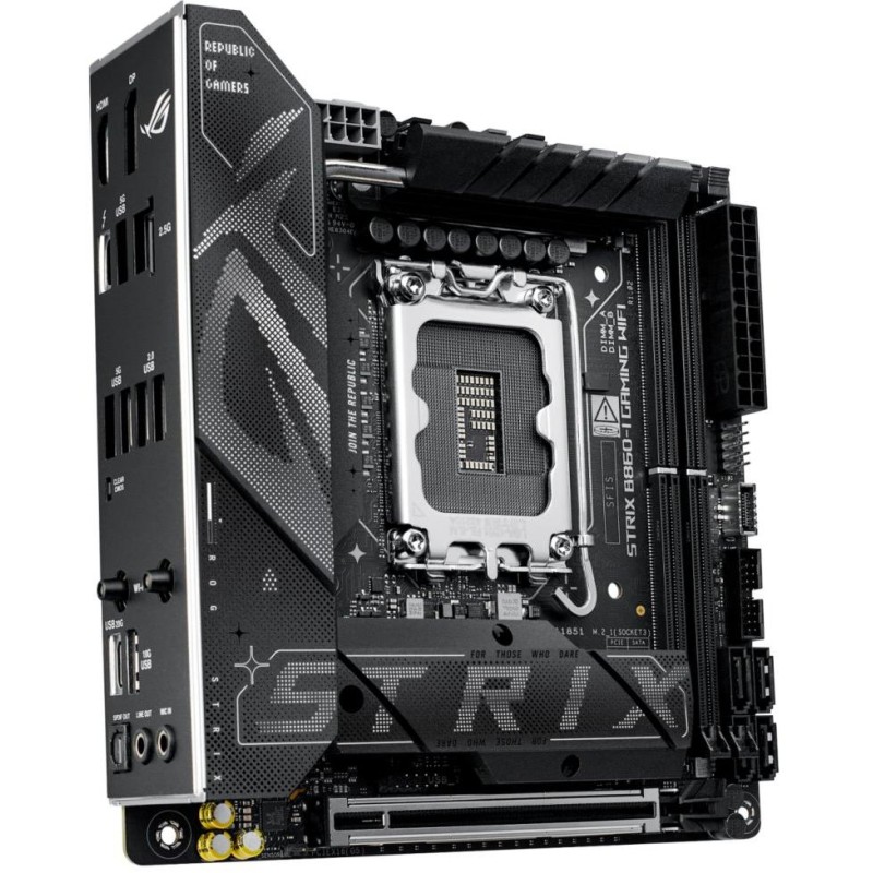 ASUS ROG STRIX B860-I GAMING WIFI / B860 / LGA1851 / DDR5 / DP/ HDMI / Thunderbolt / 2x M.2 / WiFi / Mini-ITX