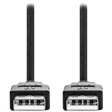 NEDIS kabel USB 2.0/ zástrčka USB-A - zástrčka USB-A/ černý/ bulk/ 5m