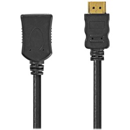NEDIS prodlužovací High Speed HDMI 1.4 kabel s ethernetem/ 4K@60Hz/ zlacené konektory HDMI-HDMI/ černý/ bulk/ 1m