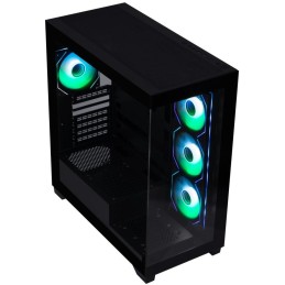 BitFenix skříň CETO / ATX / 4x 120mm ARGB fan / 2x USB 3.0 / USB-C / tvrzené sklo / černá