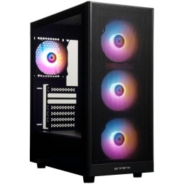 BitFenix skříň Grafi / ATX / 4x120 mms FRGB fan / 2x USB 3.0 / USB 2.0 / tvrzené sklo / černá