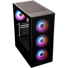 BitFenix skříň Grafi / ATX / 4x120 mms FRGB fan / 2x USB 3.0 / USB 2.0 / tvrzené sklo / černá