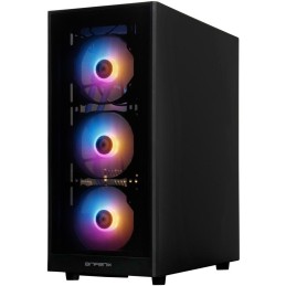 BitFenix skříň Grafi / ATX / 4x120 mms FRGB fan / 2x USB 3.0 / USB 2.0 / tvrzené sklo / černá