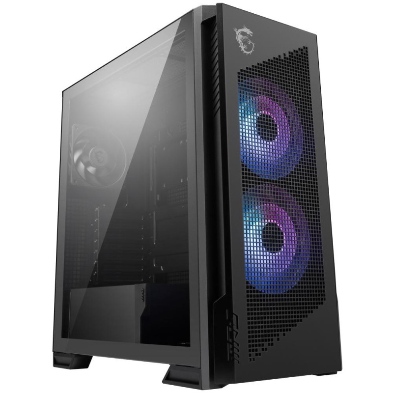 MSI skříň MPG VELOX 300R AIRFLOW PZ/ bez zdroje/ temperované sklo/ 2x 160mm fan/ 1x 120mm fan/ 2x USB/ 1x USB-C/ černá
