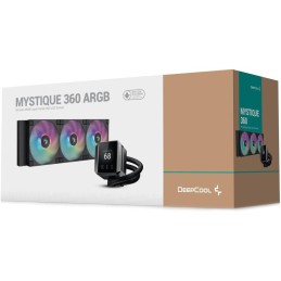 DEEPCOOL vodní chladič MYSTIQUE 360 ARGB / 3x120mm ARGB fan / dig. displej / Intel i AMD / černý