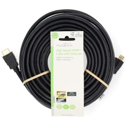 NEDIS High Speed HDMI 2.0 kabel s ethernetem/ 4K@60Hz/ zlacené konektory HDMI-HDMI/ černý/ bulk/ 15m