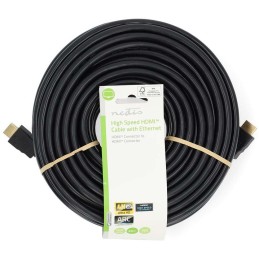 NEDIS High Speed HDMI 2.0 kabel s ethernetem/ 4K@60Hz/ zlacené konektory HDMI-HDMI/ černý/ bulk/ 20m
