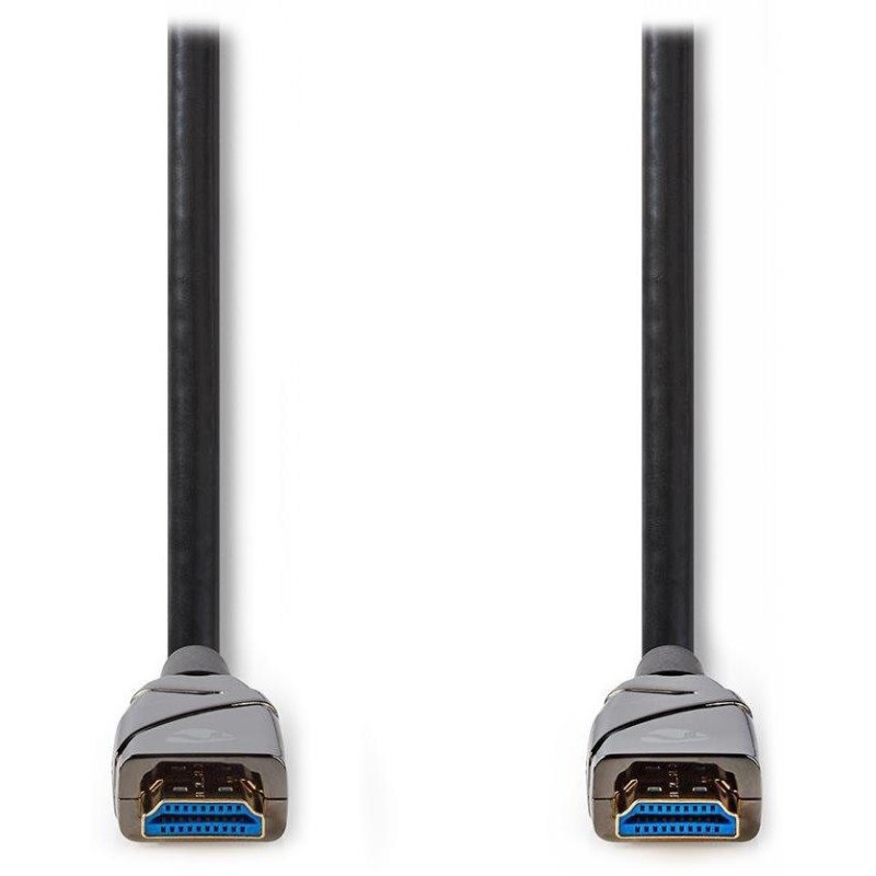 NEDIS aktivní optický High Speed HDMI 2.0 kabel s ethernetem/ 4K@60Hz/ zlacené konektory HDMI-HDMI/ černý/ BOX/ 30m