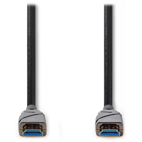 NEDIS aktivní optický High Speed HDMI 2.0 kabel s ethernetem/ 4K@60Hz/ zlacené konektory HDMI-HDMI/ černý/ BOX/ 30m