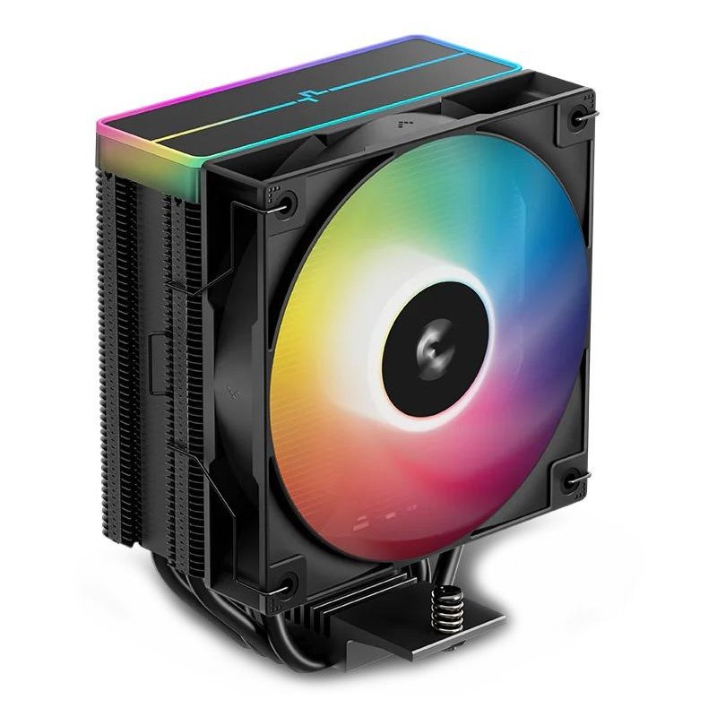 DEEPCOOL chladič AG400 ARGB V2 / 120mm fan ARGB / 4x heatpipes / PWM / pro Intel i AMD / černý