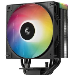DEEPCOOL chladič AG400 ARGB V2 / 120mm fan ARGB / 4x heatpipes / PWM / pro Intel i AMD / černý