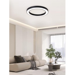 IMMAX NEO PASTEL SLIM SMART stropní svítidlo 95 x 7cm 68W černé Zigbee 3.0, TUYA