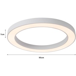 IMMAX NEO PASTEL SLIM SMART stropní svítidlo 95 x 7cm, 68W bílé Zigbee 3.0, TUYA