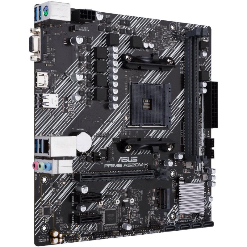 ASUS PRIME A520M-K / A520 / AM4 / 2x DIMM / M.2 / D-Sub / HDMI / mATX