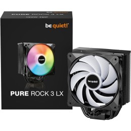 Be quiet! chladič CPU PURE ROCK 3 LX / 120mm PWM ARGB fan / 4xheatpipe / stříbrný