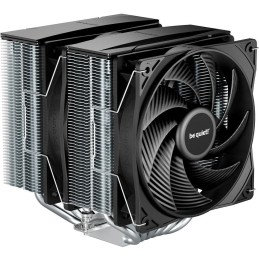 Be quiet! chladič CPU PURE ROCK PRO 3 / 2x120mm PWM fan / 6xheatpipe / stříbrný