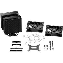 Be quiet! chladič CPU PURE ROCK PRO 3 Black / 2x120mm PWM fan / 6xheatpipe / černý