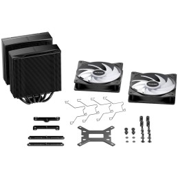 Be quiet! chladič CPU PURE ROCK PRO 3 LX Black / 2x120mm PWM ARGB fan / 6xheatpipe / černý
