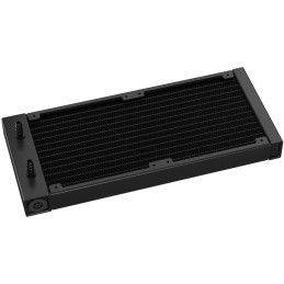 DEEPCOOL vodní chladič LE240 V2 / 2x120 PWM ARGB fan / displej / černý