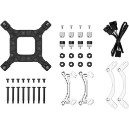 DEEPCOOL vodní chladič LE240 V2 / 2x120 PWM ARGB fan / displej / černý