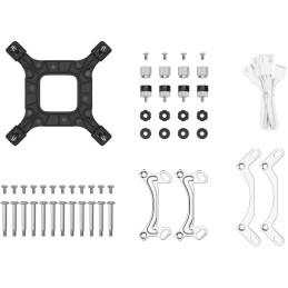 DEEPCOOL vodní chladič LE360 V2 / 3x120 PWM ARGB fan / displej / bílý