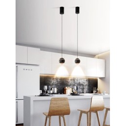 IMMAX NEO DORMINE SMART stahovací bodové svítidlo, perlově černé, Zigbee 3.0, TUYA