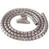 FELLOWES Cablezip organizer and cable protector/ diameter 20 mm/ length 2 m/ silver