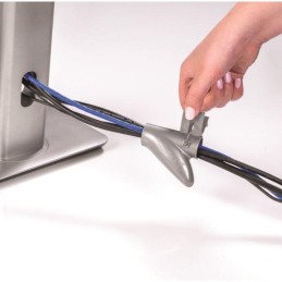 FELLOWES Cablezip organizér a chránič kabeláže/ průměr 20 mm/ délka 2 m/ stříbrný