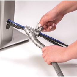 FELLOWES Cablezip organizér a chránič kabeláže/ průměr 20 mm/ délka 2 m/ stříbrný