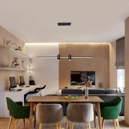 IMMAX NEO LITE ESTRELAS SMART závěsné svítidlo černé s podporou BEACON, Wi-Fi, TUYA