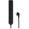 NEDIS Steckdosenleiste / abgewinkelt / 6-fach Steckdose / schwarz / 1,5m