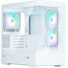 Zalman skříň P30 White V2/ miniT / 3x120mm fan ARGB / USB 3.0 / USB-C / temperované sklo / bílá