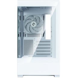 Zalman skříň P30 White V2/ miniT / 3x120mm fan ARGB / USB 3.0 / USB-C / temperované sklo / bílá