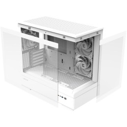 Zalman skříň P30 White V2/ miniT / 3x120mm fan ARGB / USB 3.0 / USB-C / temperované sklo / bílá