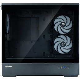 Zalman skříň P30 Black V2 / miniT / 3x120mm fan ARGB / USB 3.0 / USB-C / temperované sklo / černá