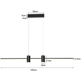 IMMAX NEO LITE ESTRELAS SMART závěsné svítidlo černé s podporou BEACON, Wi-Fi, TUYA