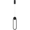 IMMAX NEO LITE OVALE SMART pendant lamp black 40x12cm 22W with support for BEACON, Wi-Fi, TUYA