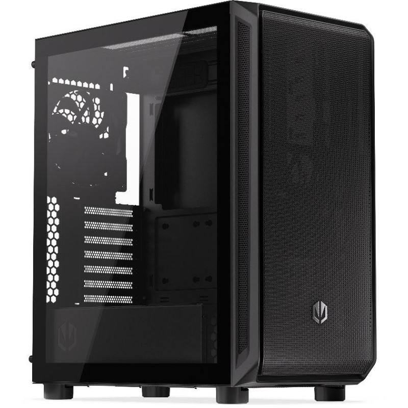 Endorfy skříň Arx 500 Core / ATX / 2 x 140mm fan (až 7 fans) / 2xUSB-A / USB-C / tvrzené sklo  / mesh panel /  černá