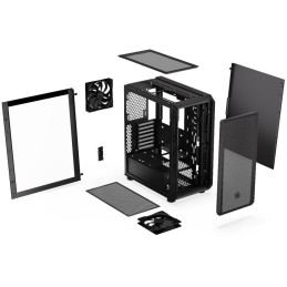 Endorfy skříň Arx 500 Core / ATX / 2 x 140mm fan (až 7 fans) / 2xUSB-A / USB-C / tvrzené sklo  / mesh panel /  černá
