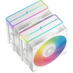 DEEPCOOL chladič AG620 WH ARGB V2 / 2x 120mm fan / 6x heatpipes / PWM / pro Intel i AMD / bílý