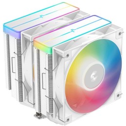 DEEPCOOL chladič AG620 WH ARGB V2 / 2x 120mm fan / 6x heatpipes / PWM / pro Intel i AMD / bílý