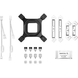 DEEPCOOL chladič AG620 WH ARGB V2 / 2x 120mm fan / 6x heatpipes / PWM / pro Intel i AMD / bílý