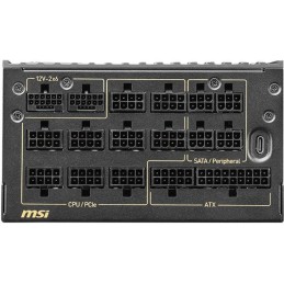 MSI zdroj MEG Ai1600T PCIE5/ 1600W/ ATX3.1/ akt. PFC/ 12 let celk. záruka/ 135mm fan/ modulární kabeláž/ 80PLUS Titanium