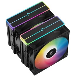DEEPCOOL chladič AG620 BK ARGB V2 / 2x 120mm fan / 6x heatpipes / PWM / pro Intel i AMD / černý