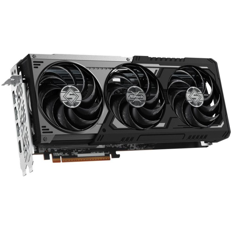 ASROCK AMD Radeon RX 9070 XT Steel Legend Dark 16GB / 16GB GDDR6 / PCI-E / HDMI / 3x DP / černá