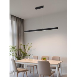 IMMAX NEO LITE TRIANGOLO SMART závěsné svítidlo černé 125cm 28W s BEACON, Wi-Fi, TUYA