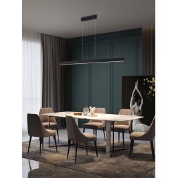 IMMAX NEO LITE TRIANGOLO SMART závěsné svítidlo černé 125cm 28W s BEACON, Wi-Fi, TUYA