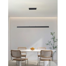 IMMAX NEO LITE TRIANGOLO SMART závěsné svítidlo černé 125cm 28W s BEACON, Wi-Fi, TUYA