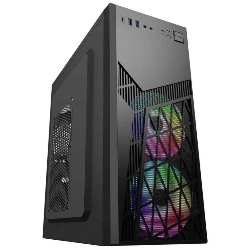 EUROCASE MidT ML N6-560B ARGB / bez zdroje / 2x USB 3.0 / USB-C / černá