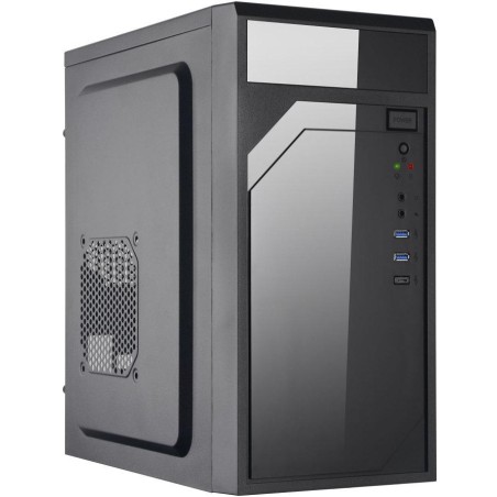 EUROCASE MidT ML M6-590B / mATX / bez zdroje / 2x USB 3.0 / USB-C / černá